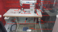ZY810W Zoyer Vente Chaude Machine à Coudre Industrielle à Bras Déporté à Une Aiguille pour Perruques Type Pixie