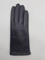 Gants en cuir personnalisés pour hommes de qualité supérieure avec écran tactile, pouce et index
