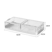 Organisateur pliable en plastique grande capacité pour vêtements sous le lit, rangement pour la maison, la chambre, les vêtements, les couettes, les jouets