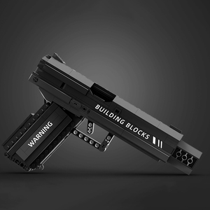 Pistolet arme <span class=keywords><strong>Ww2</strong></span> Pistolet Assemblage Blocs de Construction Modèle de Jeu Militaire Machines de Tir Pistolet Série Kit Pistolet à Signal Moc Jouet pour Garçon - Product Image 6