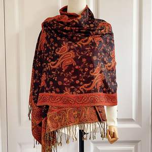 Envío listo 200*70 cm estilo bohemio con bordado Unt patrón moda mujer turista cuatro estaciones todos los días bufanda Paisley - Product Image 6