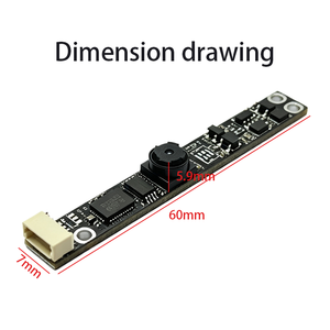 ความเร็วสูง USB2.0 5MP 2K โมดูลกล้อง OV5648 1/4 นิ้ว CMOS DMIC FF MF สำหรับอุปกรณ์ฝังตัวการจดจำใบหน้าการควบคุมการเข้าถึง - Product Image 2