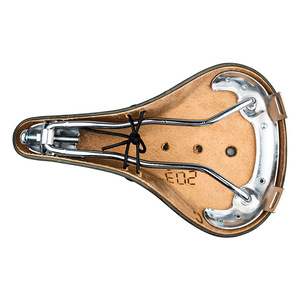 Sillín de Bicicleta Vintage de Cuero Genuino, Asiento Cómodo para Bicicletas Urbanas y Plegables - Product Image 3