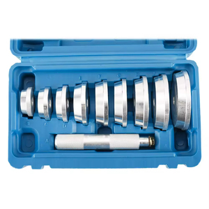 Podofo 10 pièces Kit d'outils manuels professionnels argentés pour démontage et montage de roues automobiles, avec extracteur de roulements et de bagues d'étanchéité - Product Image 2