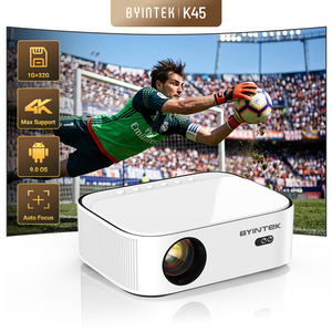 Liquidazione di Fabbrica: Proiettore Smart BYINTEK K45, 1080P Nativo, 950 ANSI, Messa <span class=keywords><strong>a</strong></span> Fuoco Elettrica, Miglior Rapporto Qualità-Prezzo per Home <span class=keywords><strong>Cinema</strong></span> <span class=keywords><strong>a</strong></span> $88 - Product Image 1