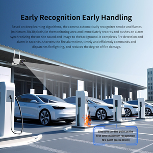 O Kam Pro كاميرا أمان ذكية للكشف عن دخان الحريق لاسلكية 4G POE جهاز إنذار صوتي للكشف عن الإنسان مع مخرج إنذار - Product Image 3