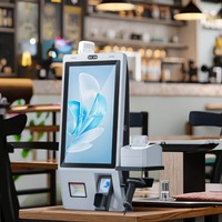 Machine de commande en libre-service murale de 21.5 pouces, kiosque de terminal de paiement de point de vente de supermarché de restaurant