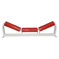 RongDing Ensemble de rouleaux de renvoi à gorge profonde en acier durable à 3 rouleaux (650/800mm) avec roulements à billes à gorge profonde pour convoyeurs à bande dans l'exploitation minière et la fabrication