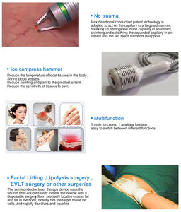 Réduction ciblée des graisses dans les zones problèmes : Abdomen et poignées d'<span class=keywords><strong>amour</strong></span> – Machine laser diode de lipolyse avancée 980 nm pour la perte de graisse - Product Image 3