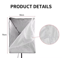Rectangulaire Portable Photographie Photo Studio Lumière Led Éclairage Soft Box Tente 50x70 Softbox Set