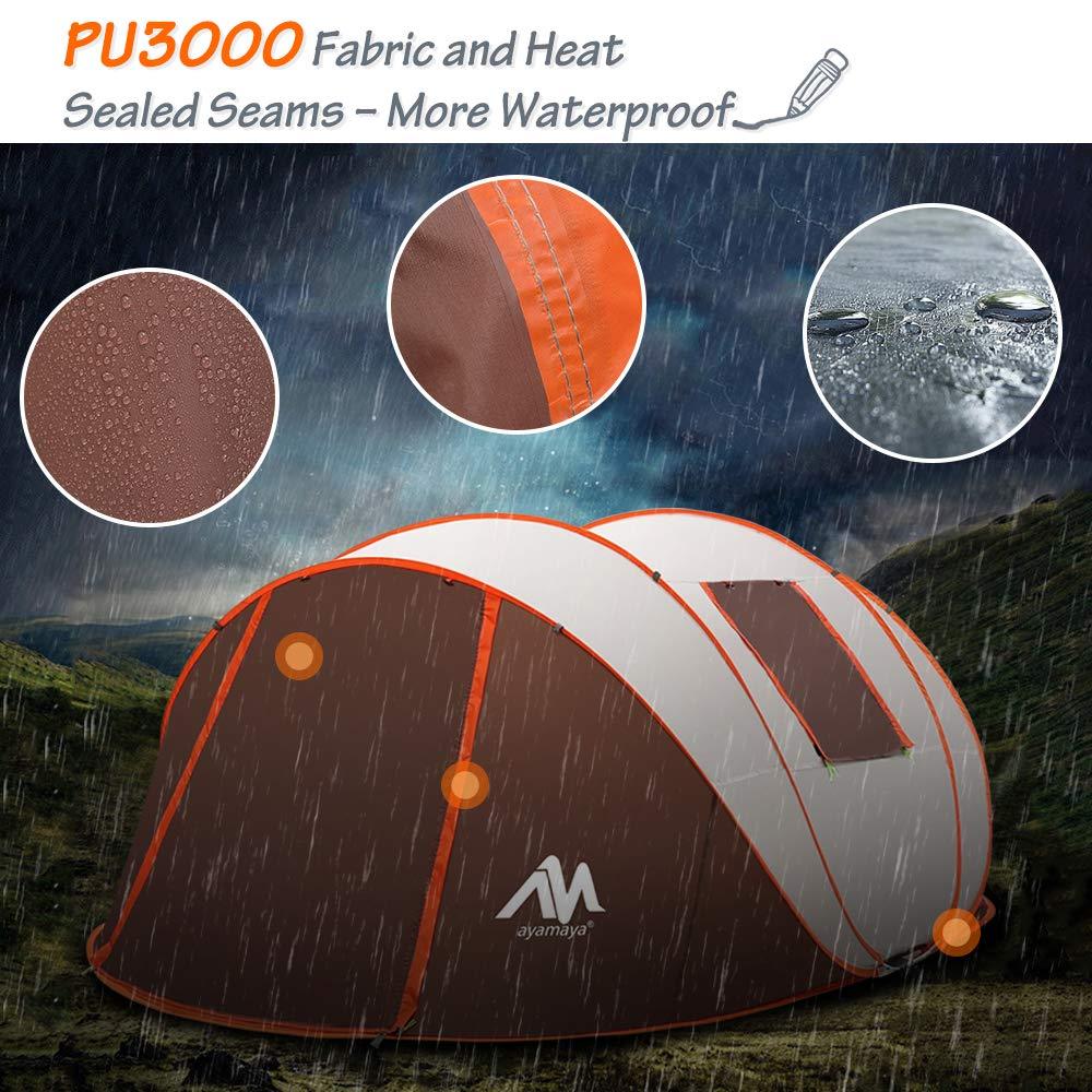 Tenda Pop Up Ayamaya 6 Persone Doppio Strato Impermeabile - Campeggio Facile