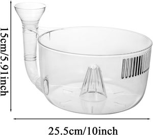 Panier égouttoir automatique en plastique pour un rinçage rapide des fruits, baies et légumes – Outil de cuisine polyvalent pour évier et extérieur - Product Image 6