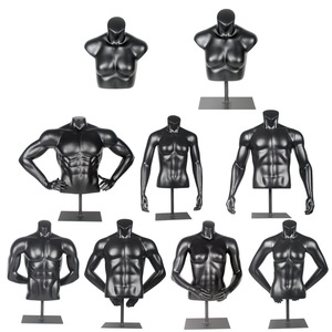 Venta caliente deportista ropa negro medio cuerpo gran músculo <span class=keywords><strong>busto</strong></span> masculino maniquí Torso <span class=keywords><strong>hombre</strong></span> medio tamaño deporte - Product Image 1