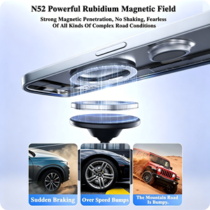 Support de téléphone magnétique puissant et flexible, rotatif à 360°, étanche, à ventouse, pour voiture, salle de sport, salle de bain, voyage - Product Image 2