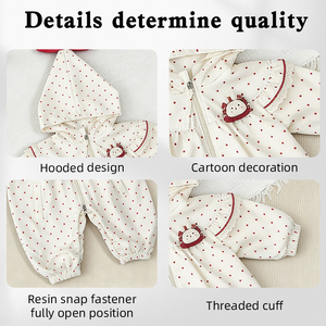 Zomer Nieuwe Polka Dot Baby Romper voor baby's en peuters Pop Kraag Baby bodysuit 0-5 jaar Modieuze Baby Jumpsuit Kleding - Product Image 3