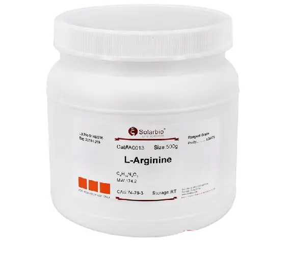 Yüksek saflıkta reaktifler L(+)-Arginine CAS 74-79-3 bilimsel araştırma için 99% laboratuvar temelleri