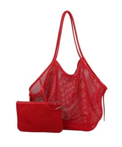 <span class=keywords><strong>Tissu</strong></span> en maille léger rouge 100% polyester 150-200 g/m² pour sacs à linge - Product Image 6