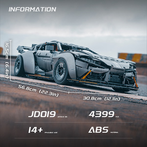 Nuevo Producto JD019, Bloques de Construcción de Modelo de Auto Deportivo a Escala 1:8, Modelo Modificado del Bull Demon King, para Adultos - Product Image 5