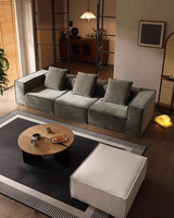 Vantervi Moderne Confortable Gris Grand Salon Modulaire Sous Vide Compressé Canapé Tissu Vente en Gros pour Appartements