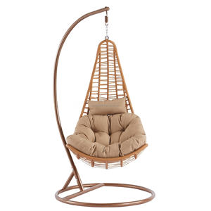 Silla de columpio de mimbre de huevo apilable, sillas de huevo mejoradas para interiores, silla de brazo de huevo - Product Image 3