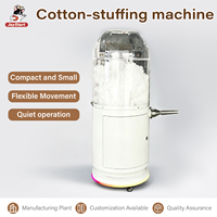 Machine de remplissage de peluches sur mesure, machine à rembourrer les ours en peluche, mobile, pour la production de jouets à petite échelle, homologuée CE, fournie directement par l'usine