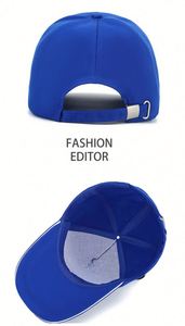 หมวกเบสบอลโพลีเอสเตอร์ราคาถูก ทรงโค้ง ปักโลโก้โฆษณา สำหรับตัวแทนท่องเที่ยว กันแดด 5 แผง - Product Image 4