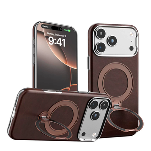 Étui de téléphone en cuir magnétique pour iPhone 18 Pro Max avec support rotatif, étui en cuir de luxe pour iPhone 18 - Product Image 4