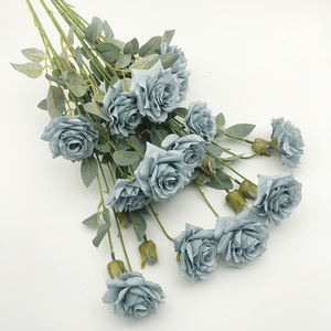 K-0572 Nuove Grandi Peonie Artificiali <span class=keywords><strong>Blu</strong></span> Popolari Fiori di <span class=keywords><strong>Peonia</strong></span> in Seta Decorazione per la Casa - Product Image 4