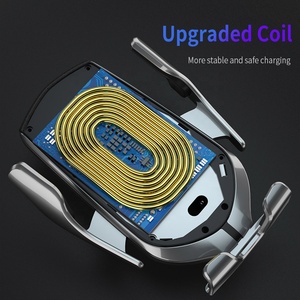 Serrage automatique Voiture Chargeur Sans Fil 10W <span class=keywords><strong>Charge</strong></span> <span class=keywords><strong>Rapide</strong></span> pour Iphone 11 Pro XR XS Huawei <span class=keywords><strong>P30</strong></span> Pro Qi Infrarouge capteur de Support de Téléphone - Product Image 4