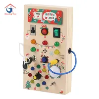Tableau d'activités Montessori style circuit, nouveaux jouets éducatifs en bois pour la petite enfance avec jouets de Noël Montessori pour bébés