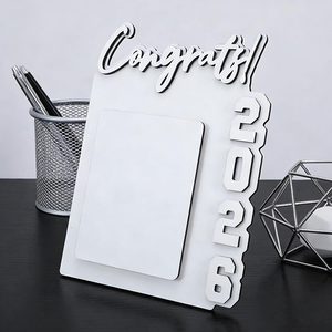 Cornice Fotografica in <span class=keywords><strong>Legno</strong></span> Personalizzata per Congratulazioni, Placca MDF Vuota per Sublimazione 2026 - Product Image 6