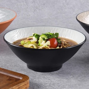 Tazones de melamina especiales, tazones de ramen de plástico estilo japonés que imitan porcelana, tazones para fideos, tazones comerciales para sopa - Product Image 3