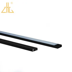 Aluminum Profile Led Strip Light U Channel Custom Profile Black Surface