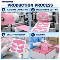 Bande adhésive pour le visage sur mesure OEM pour les rides, cinq bandes pré-coupées en coton élastique pour le lifting du visage, logo personnalisé, fabricant de marque privée