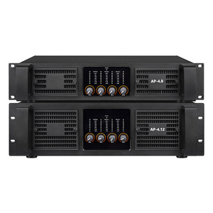 เครื่องขยายเสียงระดับมืออาชีพแบบสี่ช่องสัญญาณ AP 4.8 และ AP 4.12 สำหรับลำโพงในหอประชุม อุปกรณ์เสียงกำลังสูง - Product Image 1
