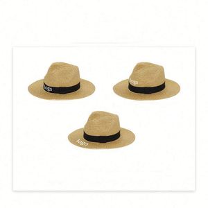 Men Wide-Brimmed Panama Sun Women's Straw <b>Hat</b> for Beach Summer Outdoors Camping Supplies - Product Image 3