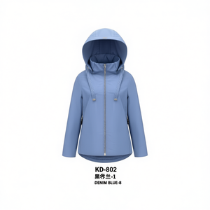 Giacca reversibile da donna HDJ in cotone leggero, taglia Plus S 3XL - Product Image 1