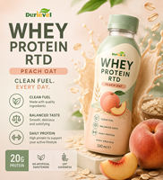 Proteína de Suero RTD en Botella PET de 330 ml, Bebida Proteica de Alto Volumen a Precio Competitivo, 12 o 24 Botellas por Caja para Compradores