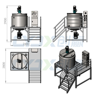 CYJX Réservoir de mélange Détergent Ligne de production Agitateur Équipement chimique Shampooing Toner Machines de fabrication de savon liquide Machine