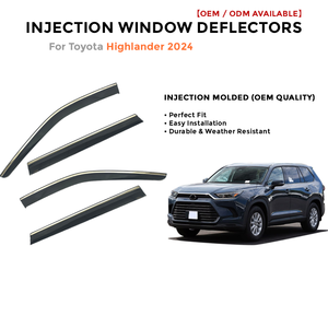 Deflectores de Ventana Laterales para Toyota LC200 2008-2019 Protector de Lluvia Accesorios de Coche - Product Image 2