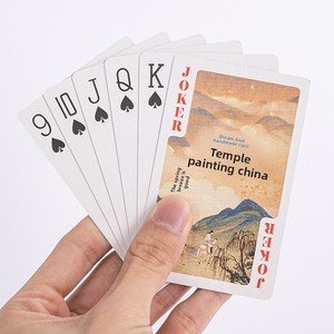 Papier personnalisé Impression de cartes de <span class=keywords><strong>poker</strong></span> Paquet cadeau promotionnel adhésif direct d'usine pour les joueurs de <span class=keywords><strong>poker</strong></span> - Product Image 4