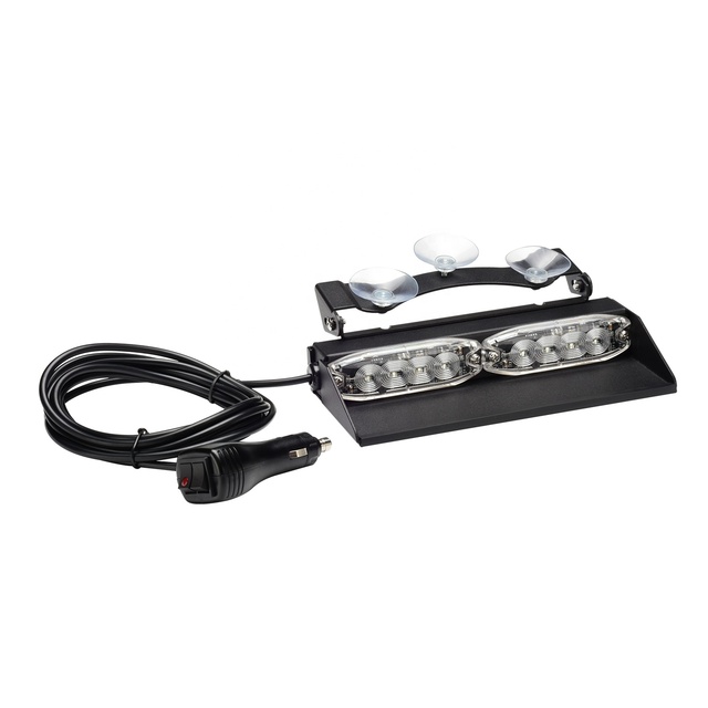 LED Emergency Vehicle Light Ambulance Vehicle Flashing Suction-cup Interior Warning Led Dash Visor Light