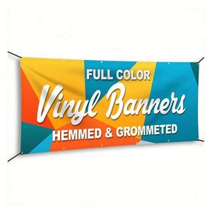 Bannière publicitaire en vinyle PVC d'extérieur 13oz 18oz, personnalisable avec logo, tailles 2x5, 2x8, 4x8FT, prix abordable, promotion 2024 - Product Image 1