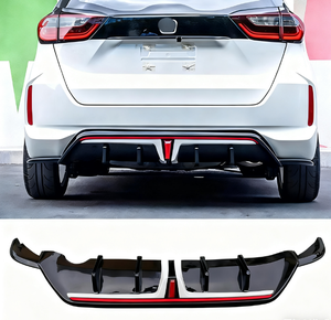 Runze for Fit 2021-2023 Front Lip Rear Lip Side Skirts ABS Plastic Bumper Bodykit Auto Parts Diffuser Black Upgrade - Product Image 4