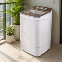 Lave-linge semi-automatique électrique 400W à cuve unique pour chaussettes, sous-vêtements et petites charges de linge
