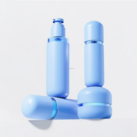 Ensemble de flacons cosmétiques sans air en PET Honghu H-12, couleur personnalisée, 30g, 50g, 15ml, 30ml, 50ml, 100ml, avec bouchon à vis carré et sérigraphie