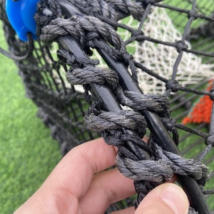 Cadre <span class=keywords><strong>en</strong></span> acier inoxydable Creel avec filet PE piège de pêche multifilament pour homard crabe poisson crevettes pour l'aquaculture et l'agriculture - Product Image 5