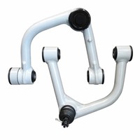 Kit de 2 bras de suspension supérieurs avant réglables pour JMC Yusheng S350, en acier tubulaire thermolaqué gris clair, pièce de rechange pour SUV tout-terrain