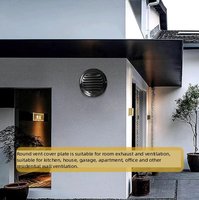 Grille d'aération murale extérieure moderne en acier inoxydable SS304 durable, étanche, avec moustiquaire, pour entrepôt