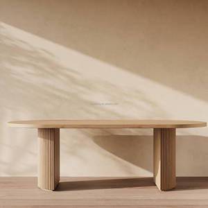 Sageliving Meubles modernes du milieu du siècle Meubles de salle à manger scandinaves <span class=keywords><strong>Ensemble</strong></span> <span class=keywords><strong>table</strong></span> <span class=keywords><strong>et</strong></span> chaises en bois de luxe - Product Image 2